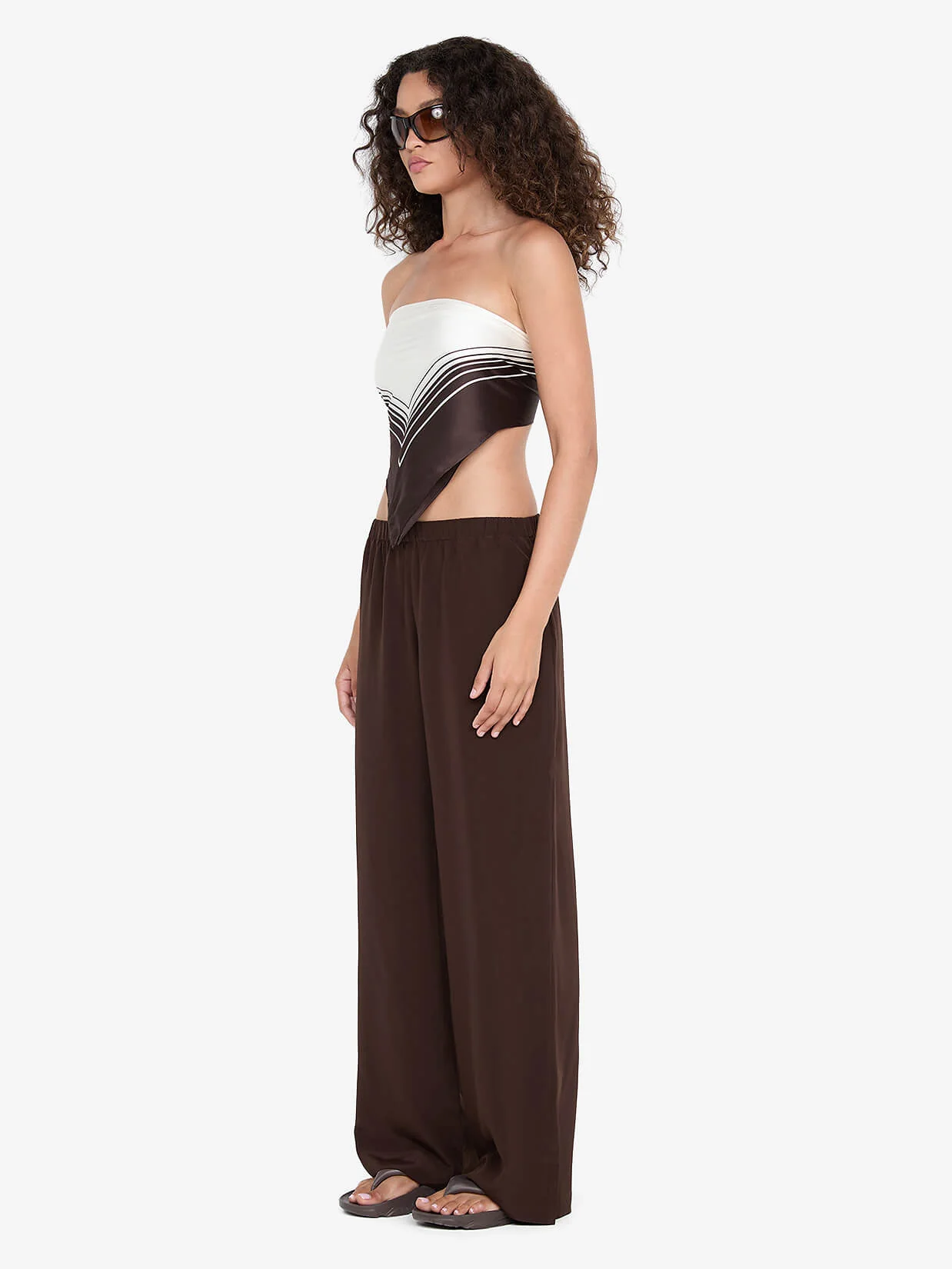 SILK PANT - CHOC - Image 2