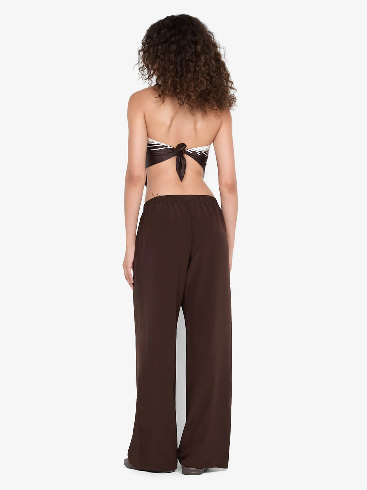 SILK PANT - CHOC - Image 3