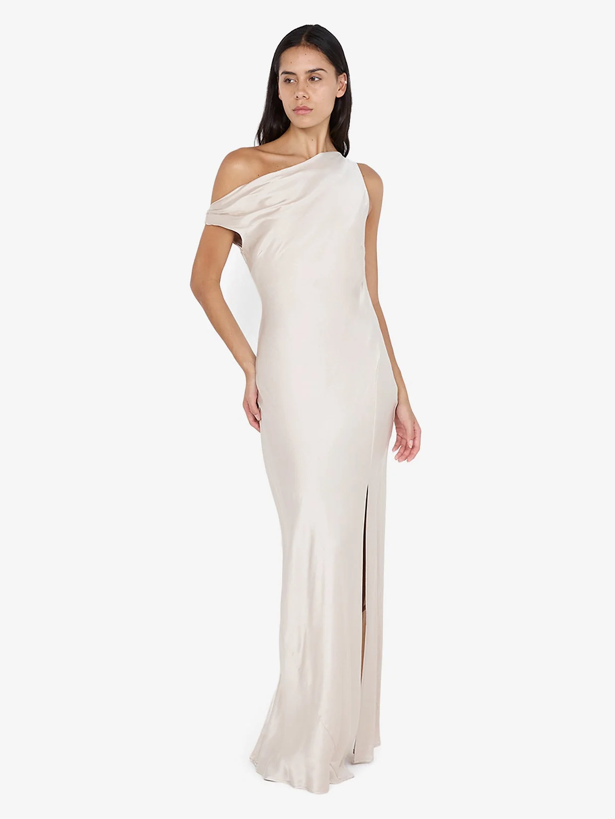 SOL ASYM DRESS - SAND - Image 4