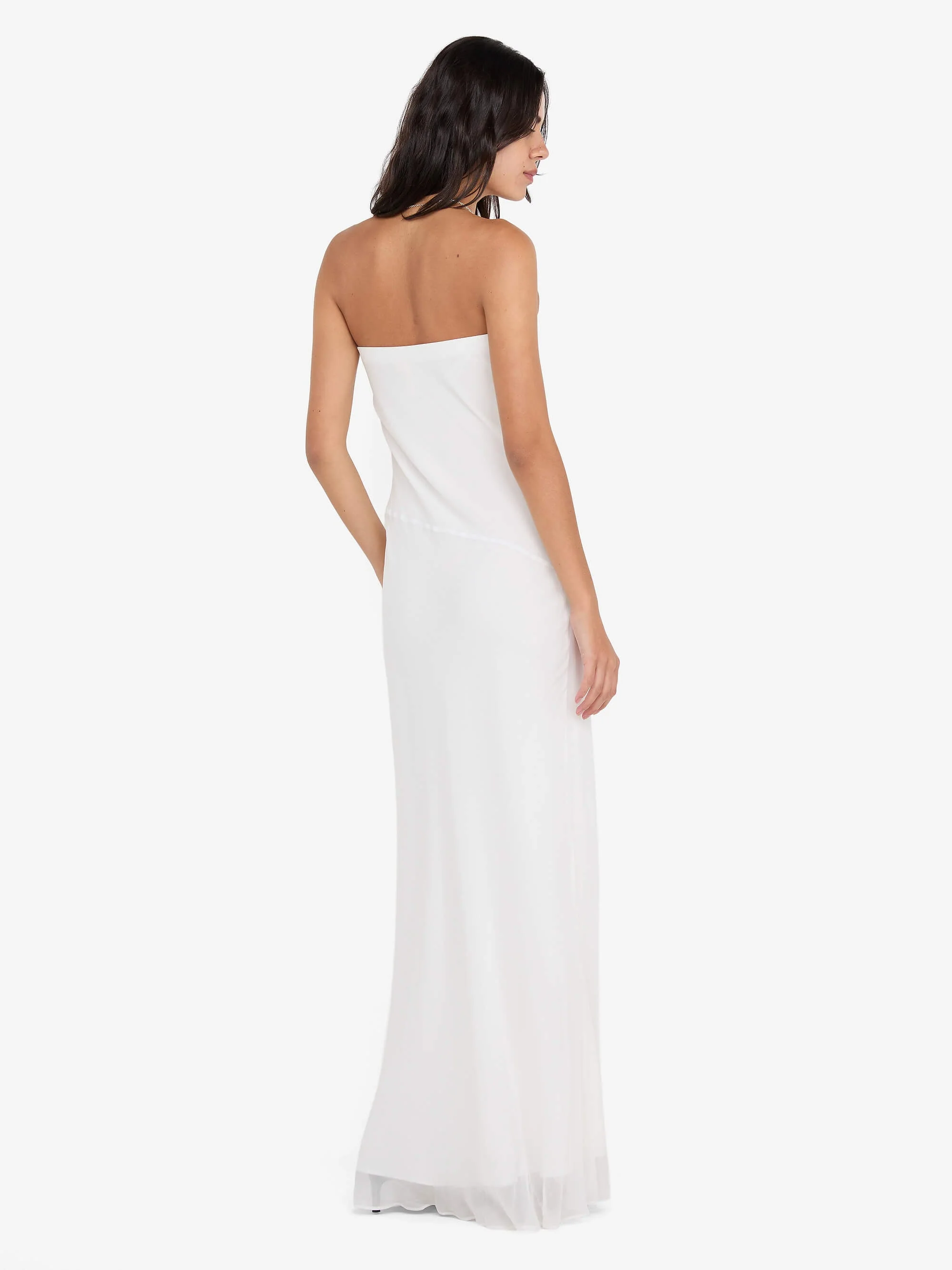 SONEVA STRAPLESS MAXI DRESS - IVORY - Image 4