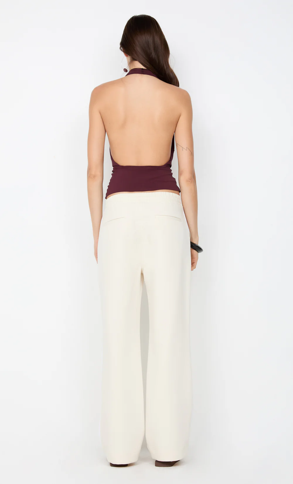 SONNIE HALTER TOP - PLUM - Image 5