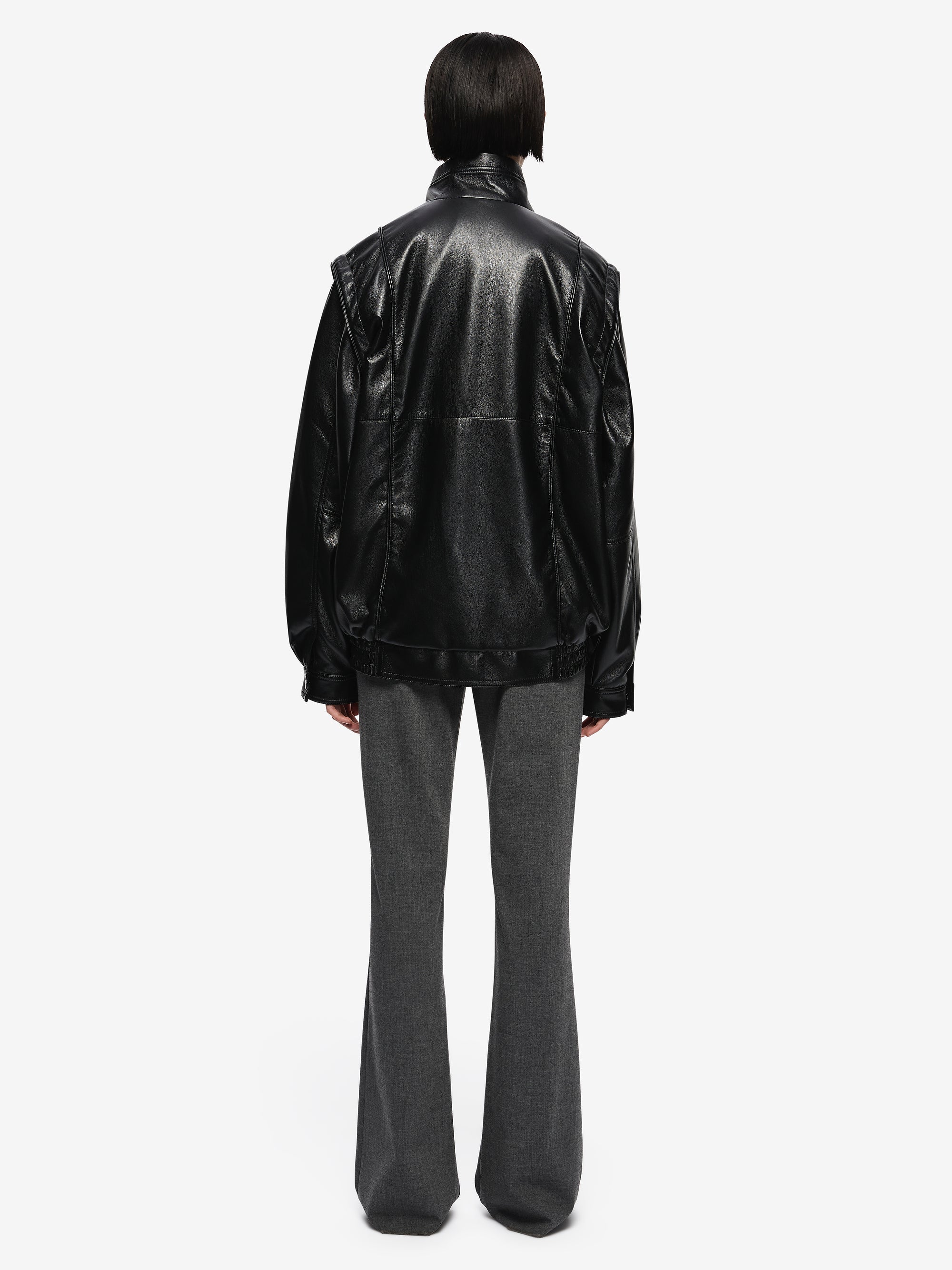 STEVIE LONGLINE JACKET - BLACK - Image 5