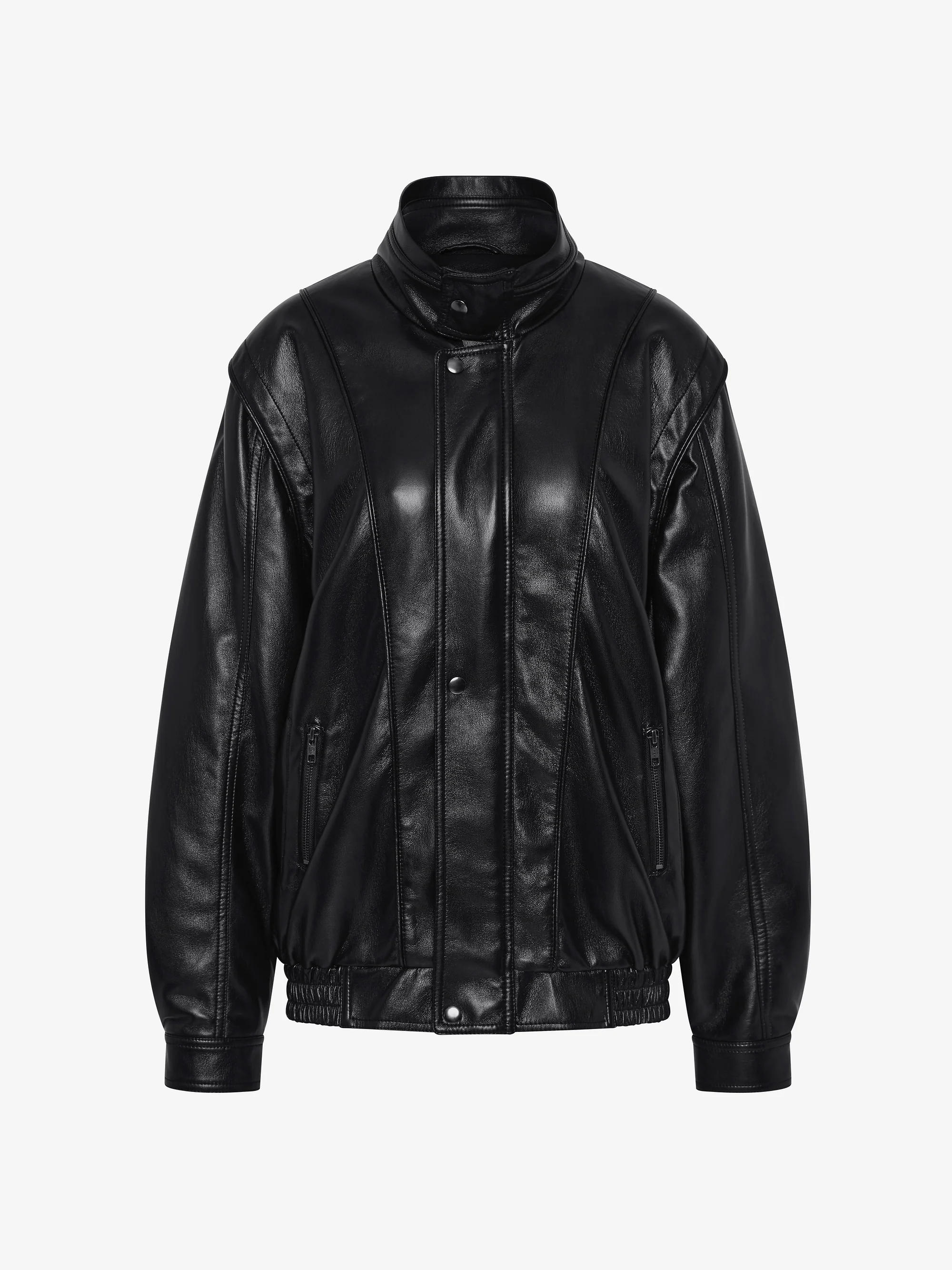 STEVIE LONGLINE JACKET - BLACK - Image 6