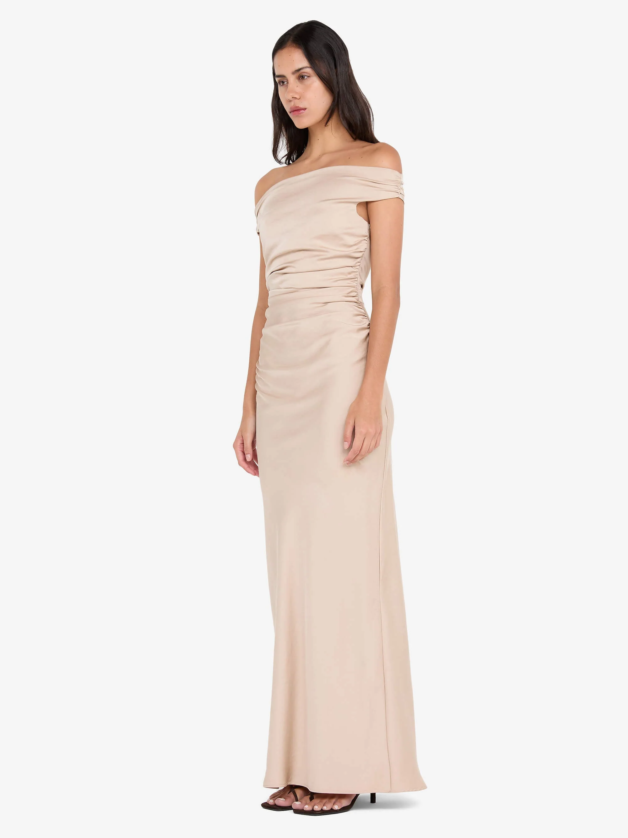 ETERNITY OFF SHOULDER MAXI - SAND - Image 2