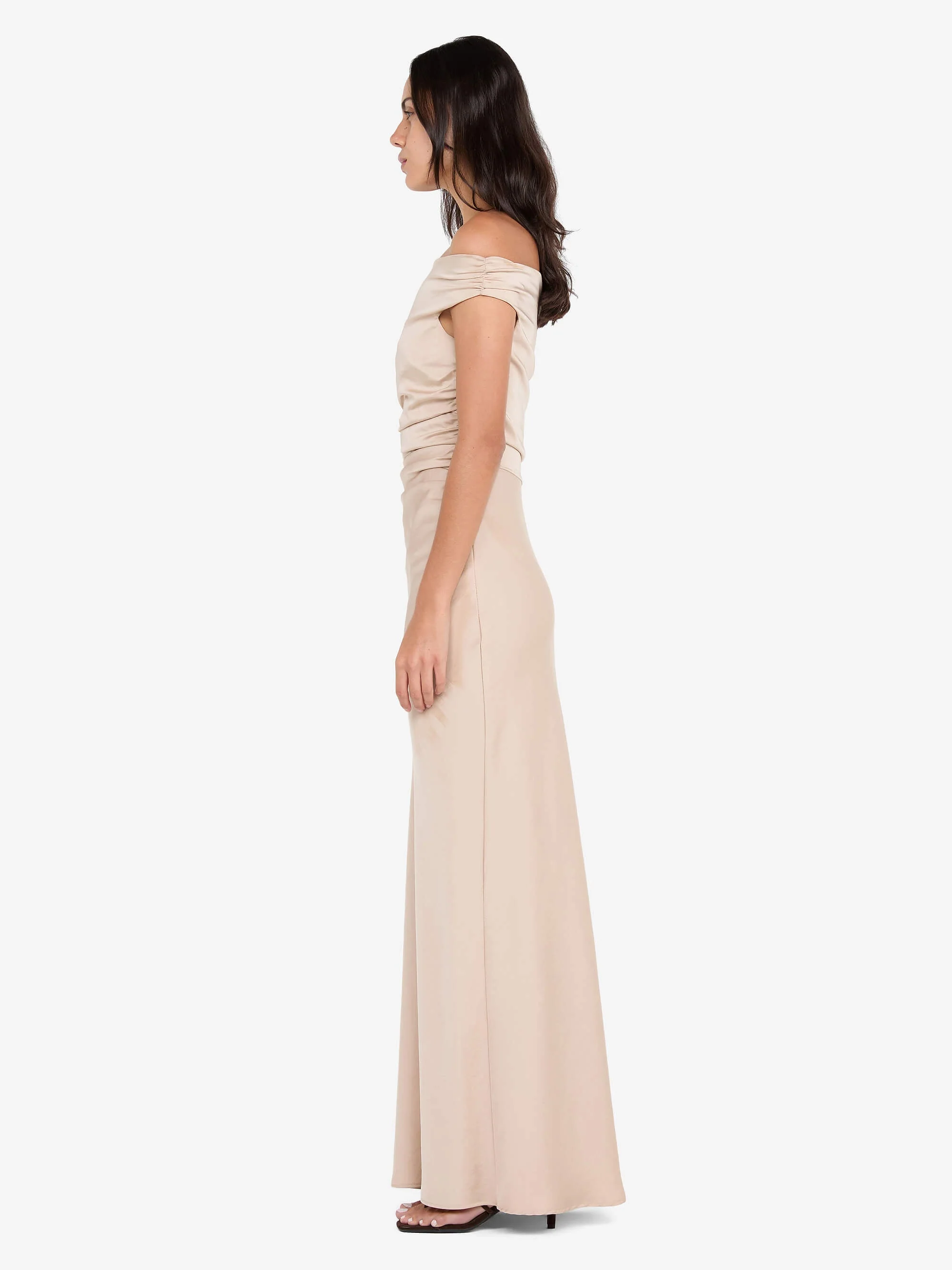 ETERNITY OFF SHOULDER MAXI - SAND - Image 3