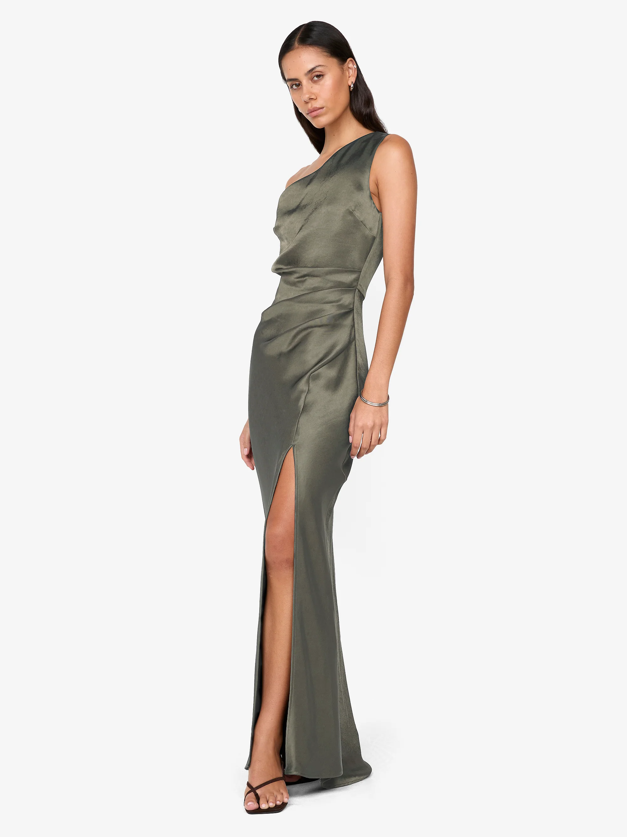 THE DREAMER ASYM DRESS - DK WILLOW - Image 2