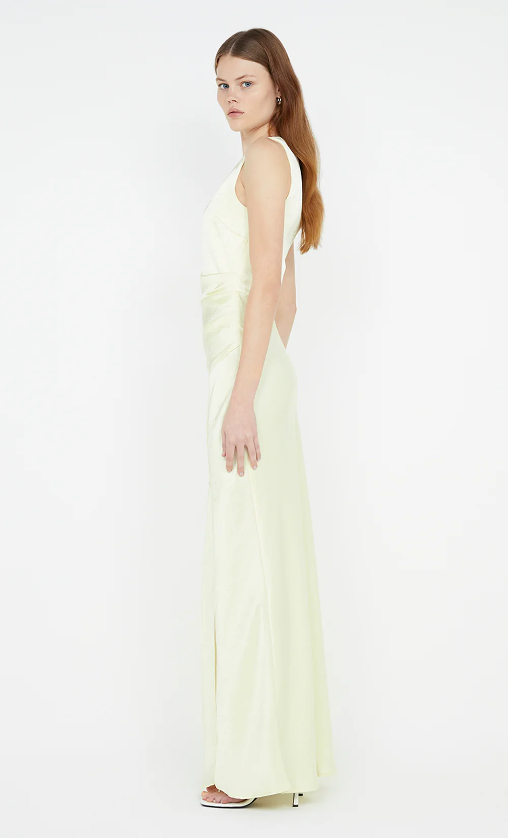 THE DREAMER ASYM DRESS - ICE YELLOW - Image 4