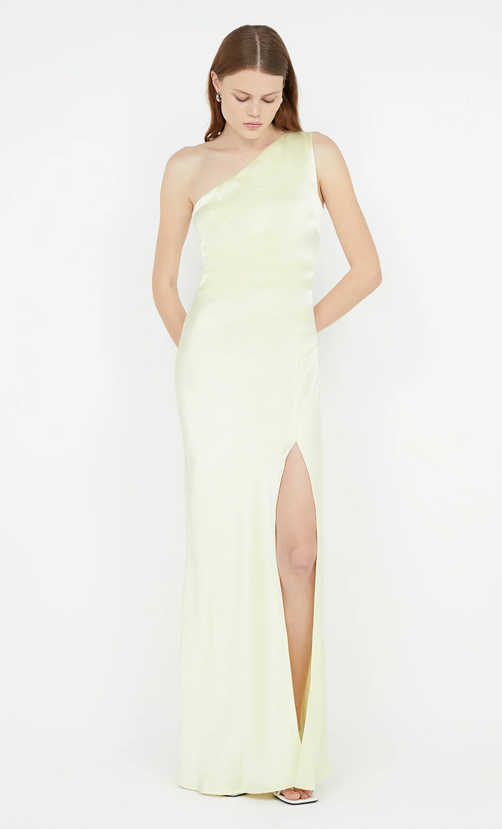 THE DREAMER ASYM DRESS - ICE YELLOW - Image 5