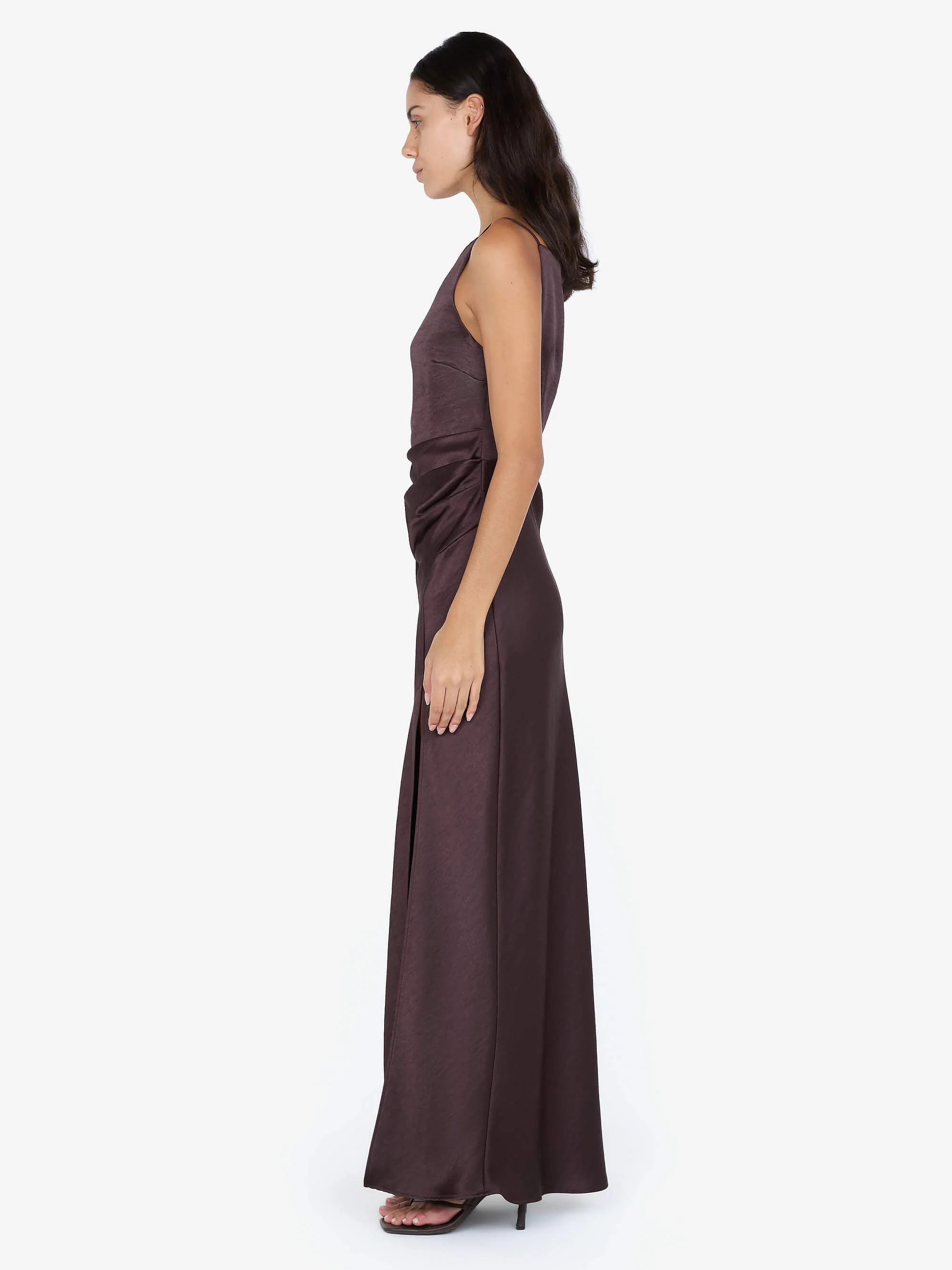 THE DREAMER MAXI DRESS - DARK CHOCOLATE - Image 3