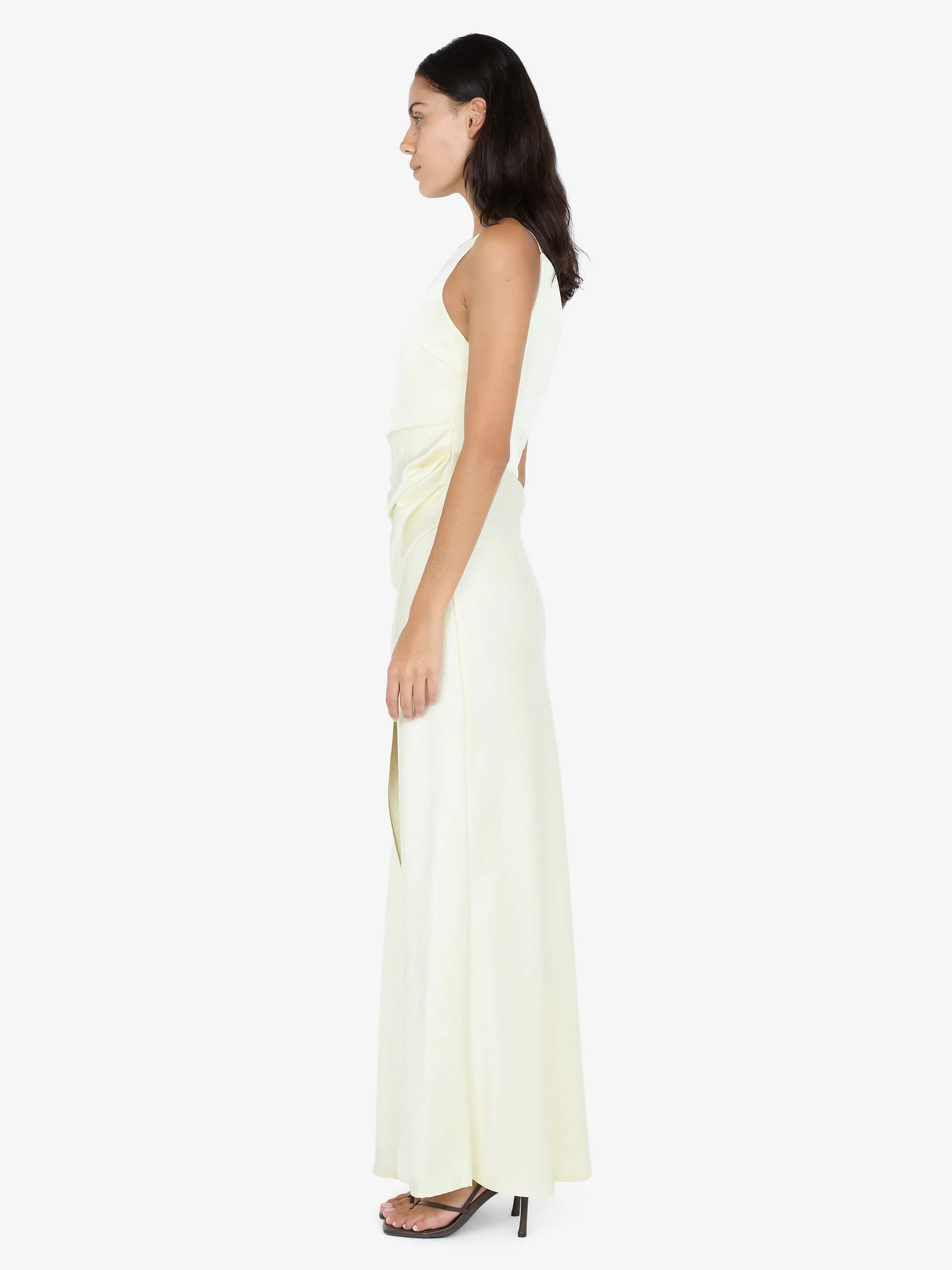 THE DREAMER MAXI DRESS - ICE YELLOW - Image 3