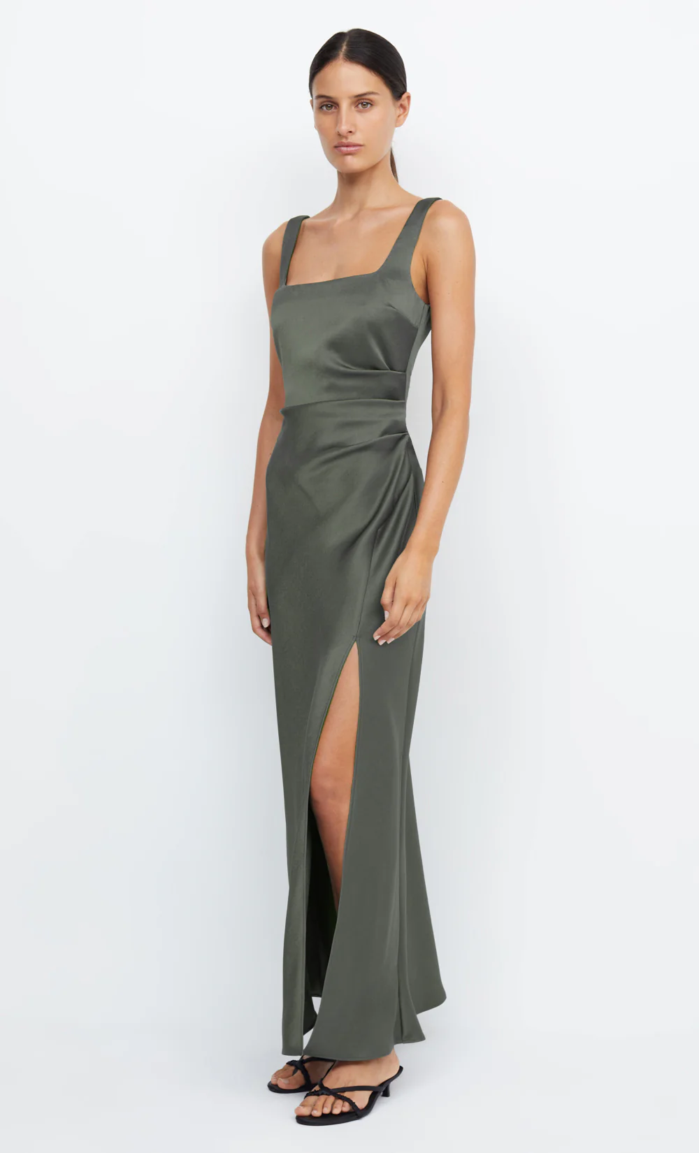 DREAMER SQUARE NECK DRESS - DARK WILLOW - Image 3