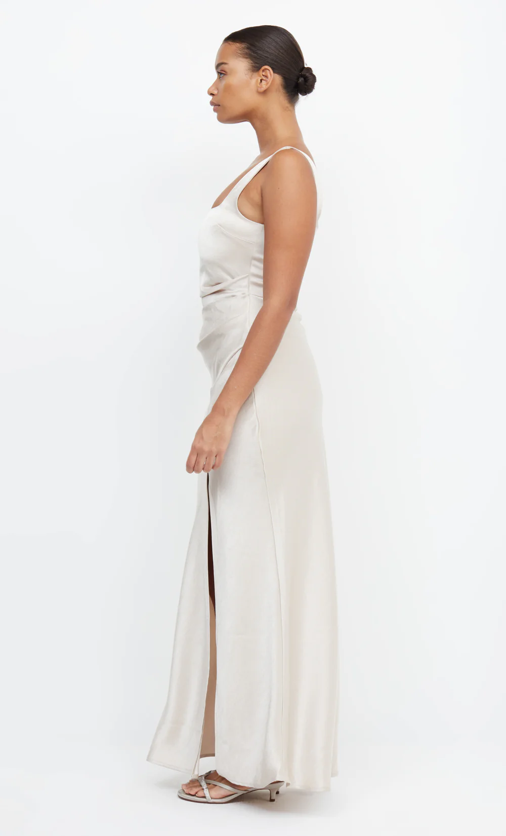 DREAMER SQUARE NECK DRESS - SAND - Image 5