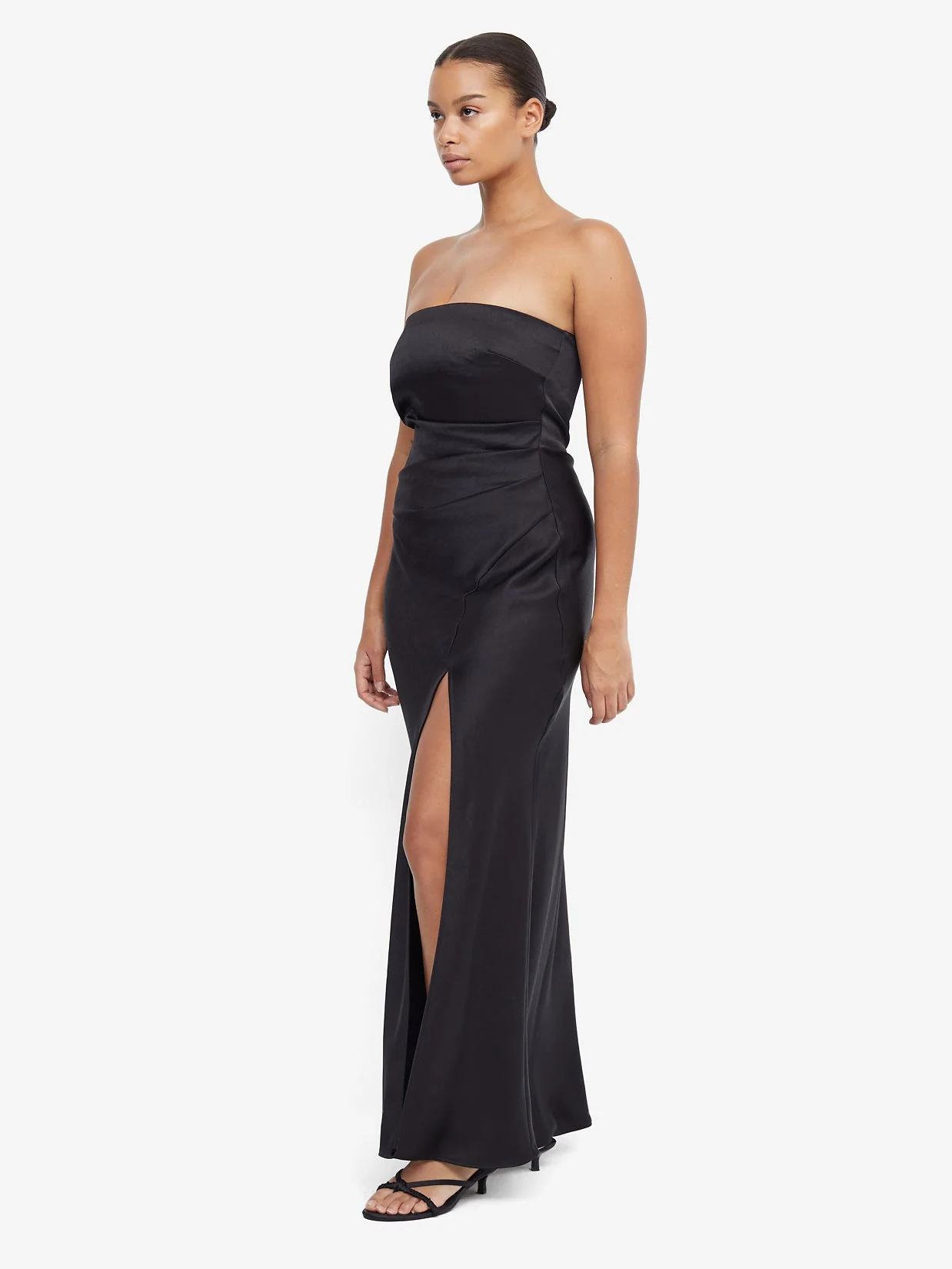 THE DREAMER STRAPLESS DRESS - BLACK - Image 4