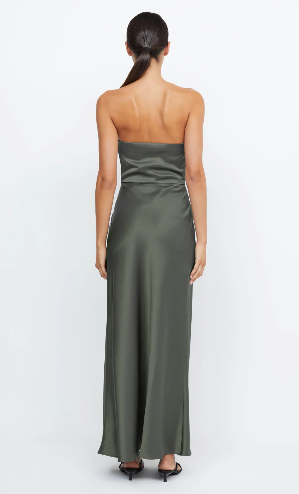 THE DREAMER STRAPLESS DRESS - DARK WILLOW - Image 4