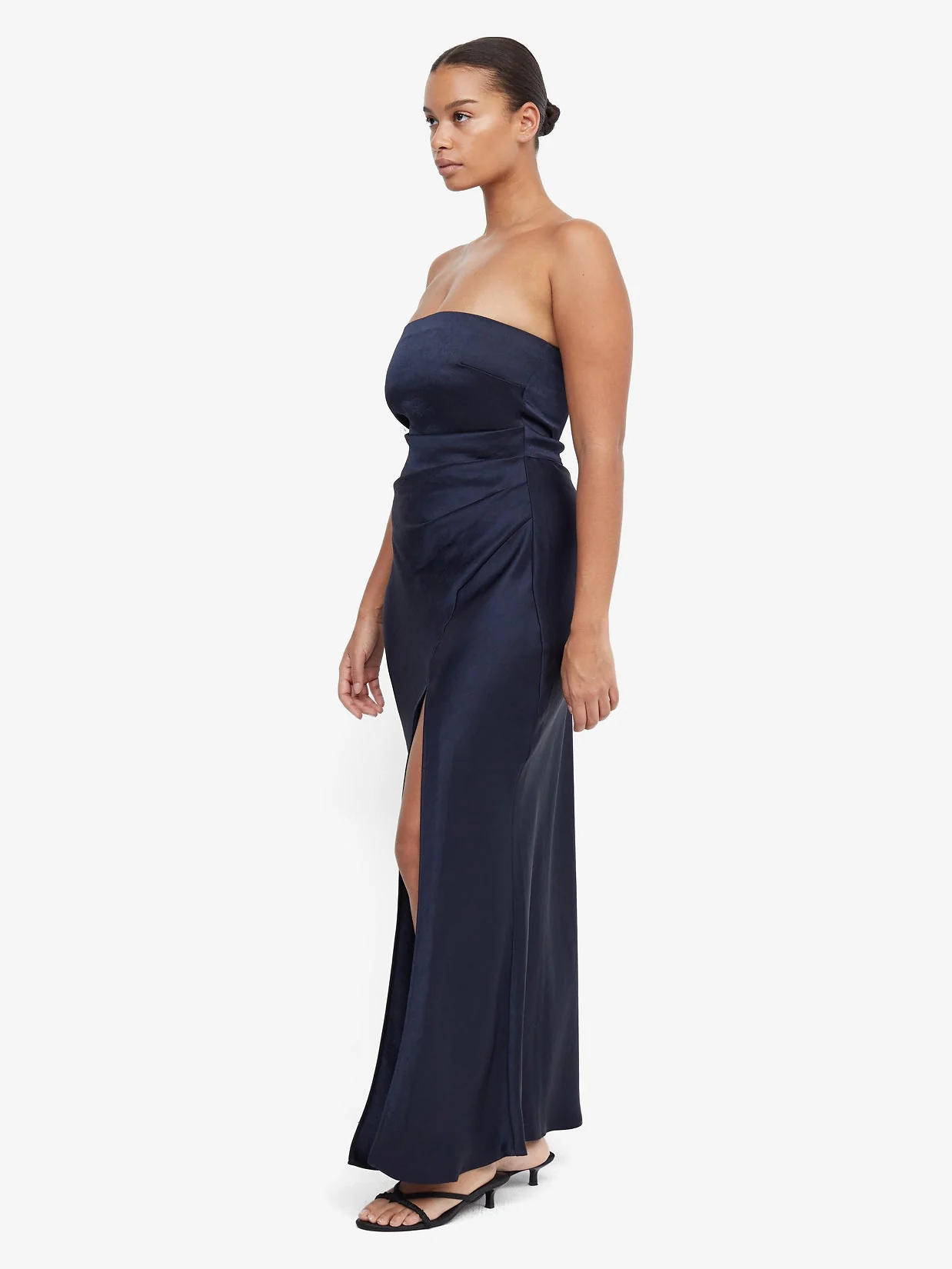 THE DREAMER STRAPLESS DRESS - INK - Image 2