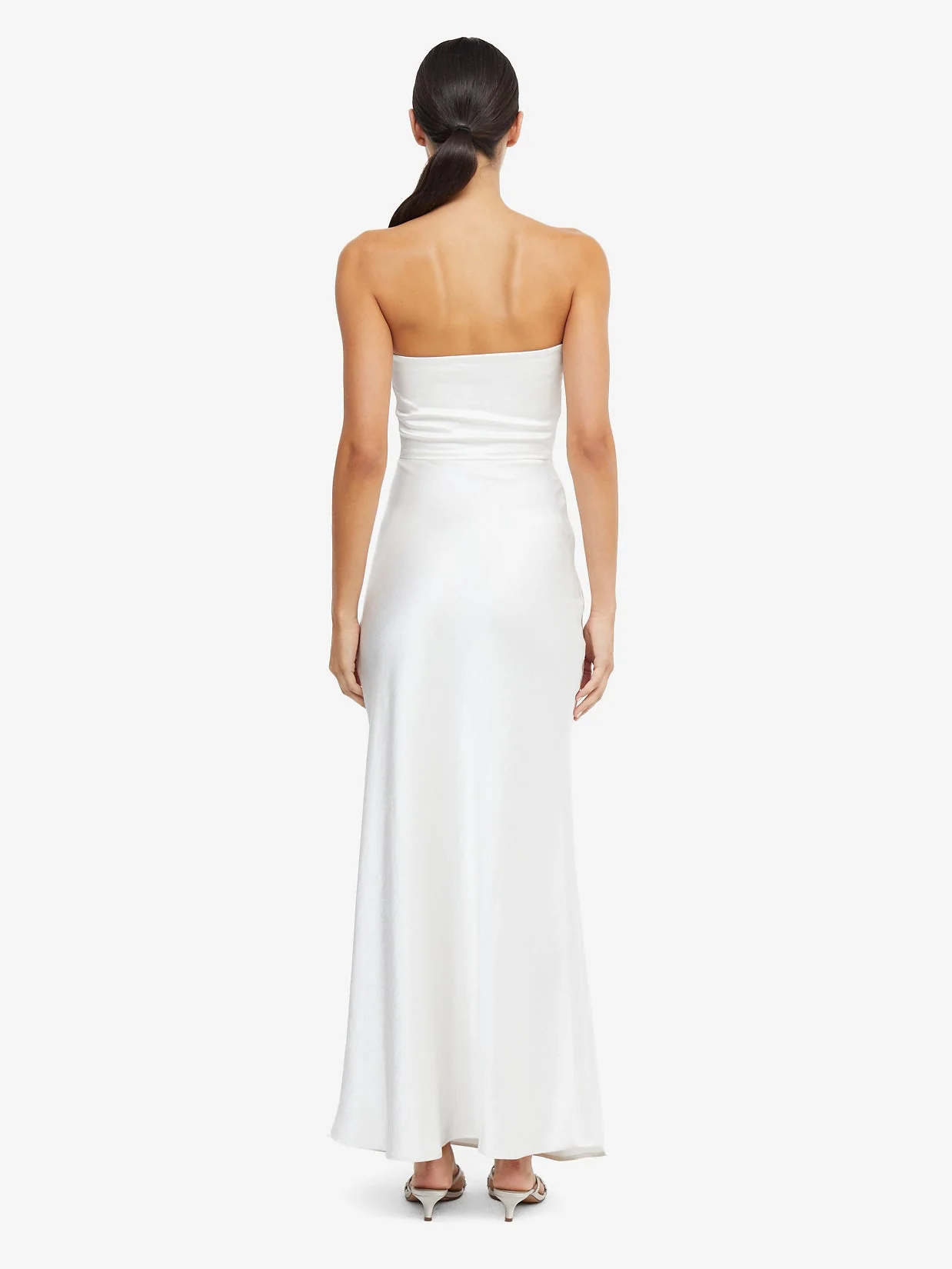 THE DREAMER STRAPLESS DRESS - IVORY - Image 3
