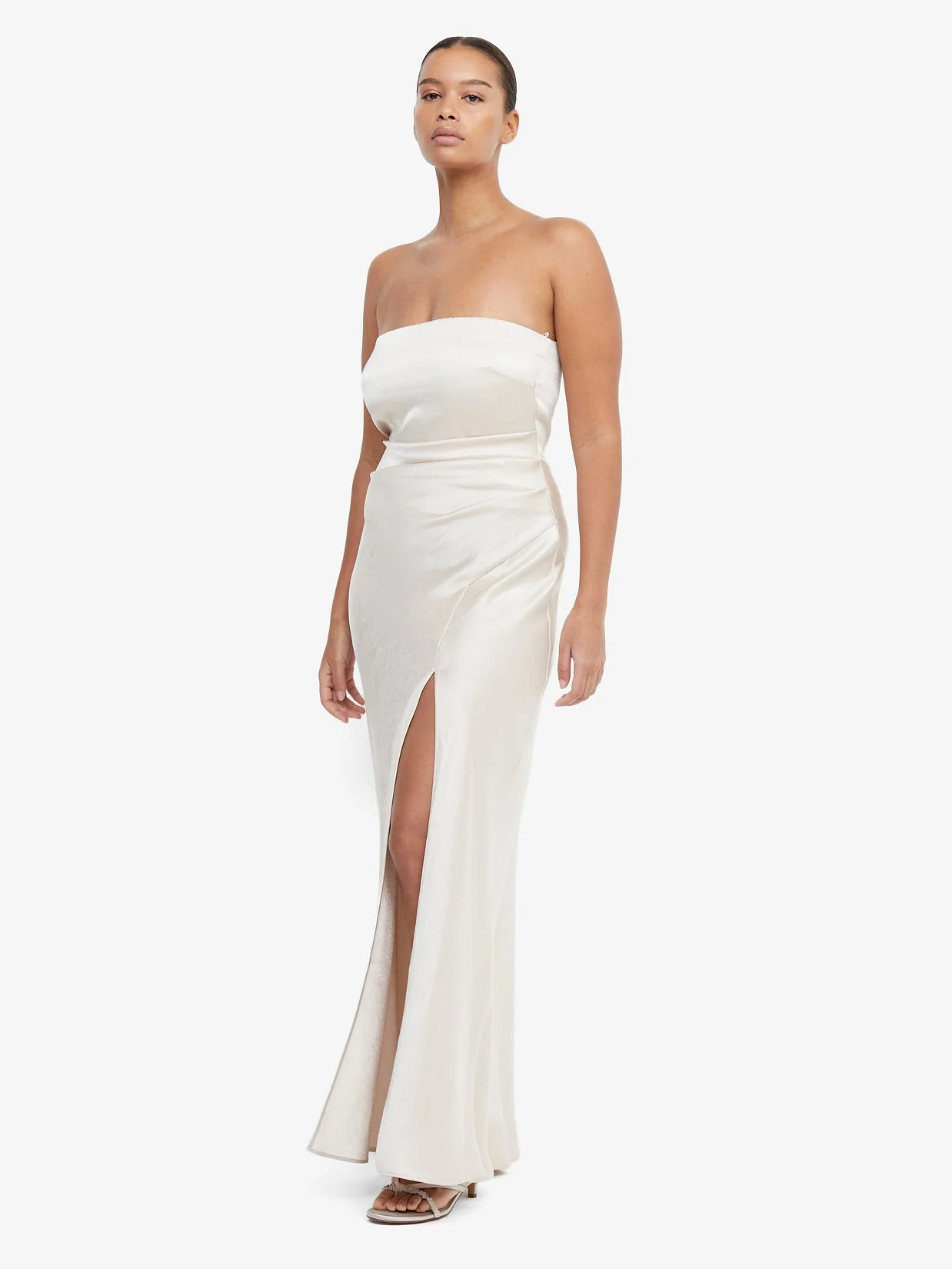 THE DREAMER STRAPLESS DRESS - SAND - Image 3