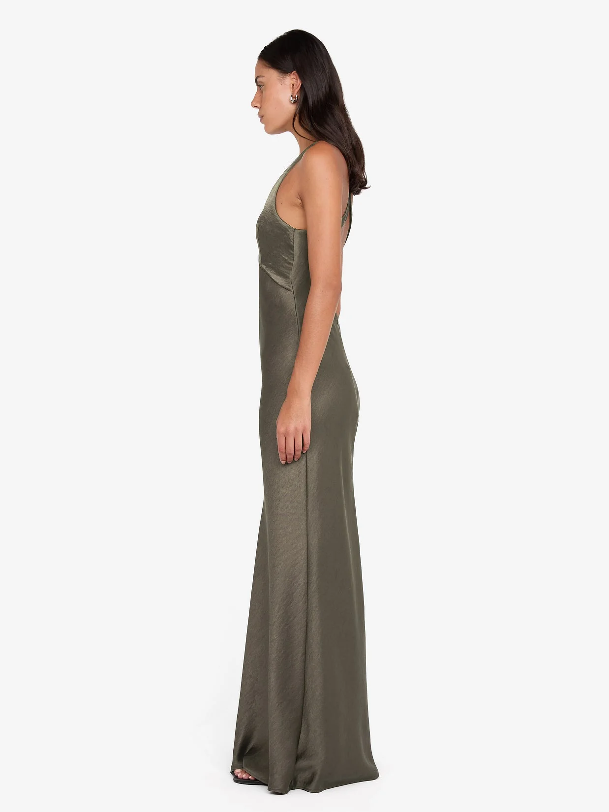 THE DREAMER V NECK DRESS - DK WILLOW - Image 3
