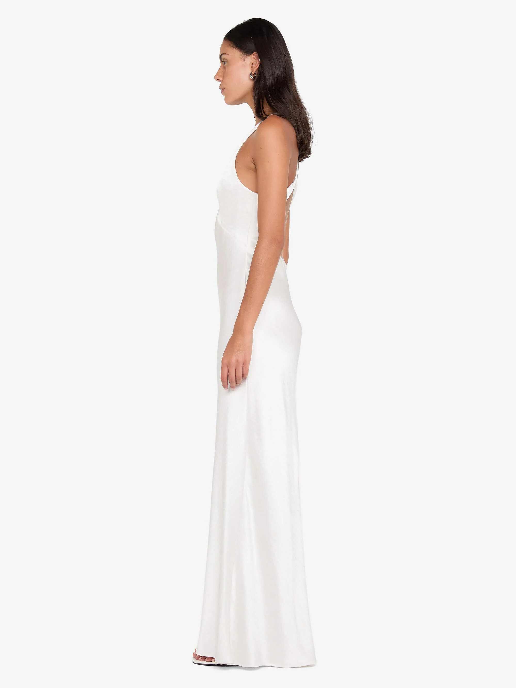 THE DREAMER V NECK DRESS - IVORY - Image 4