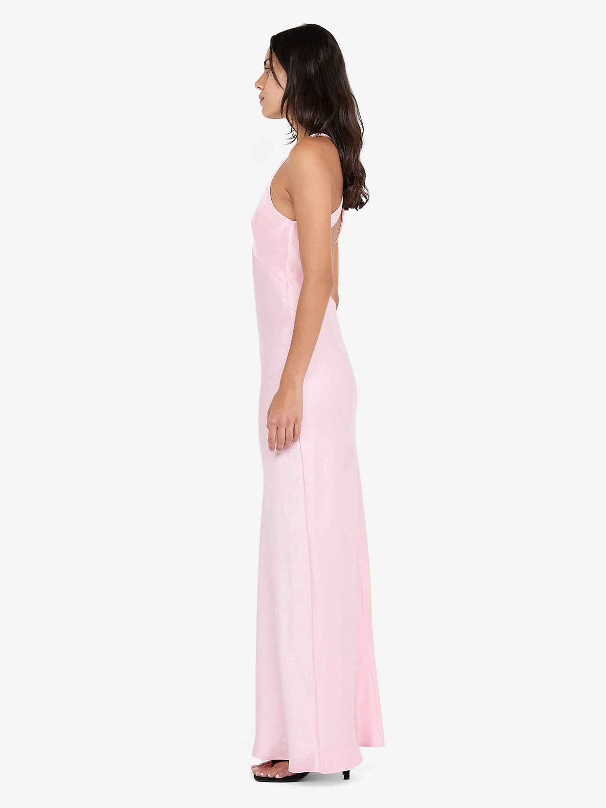 THE DREAMER V NECK DRESS - POWDER PINK - Image 4