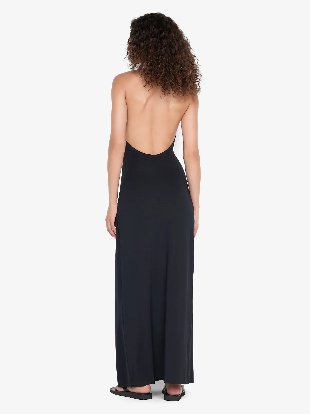 TILLIE DRAPE MAXI DRESS - BLACK - Image 3