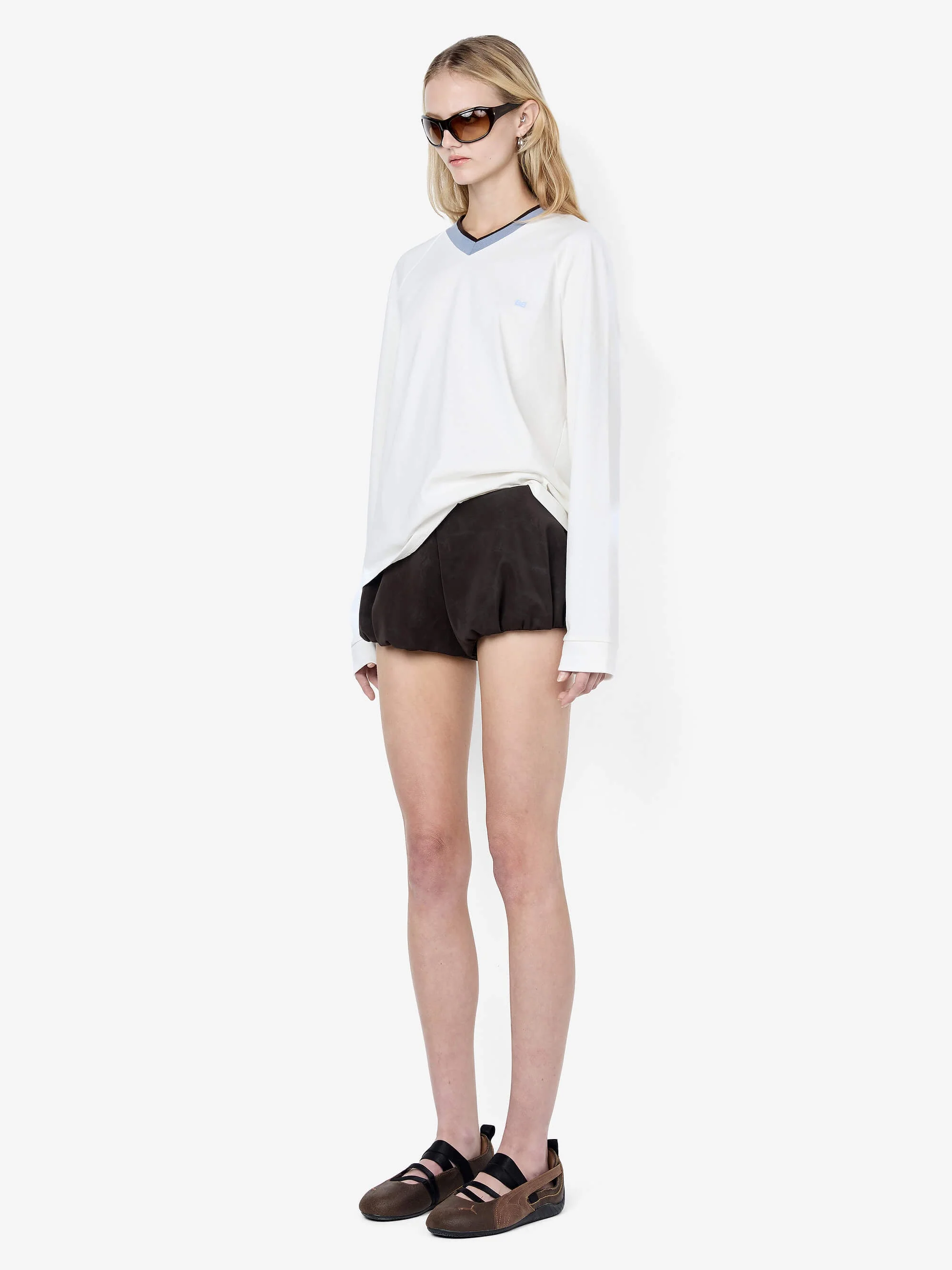 VARSITY LONG SLEEVE TEE - IVORY - Image 2