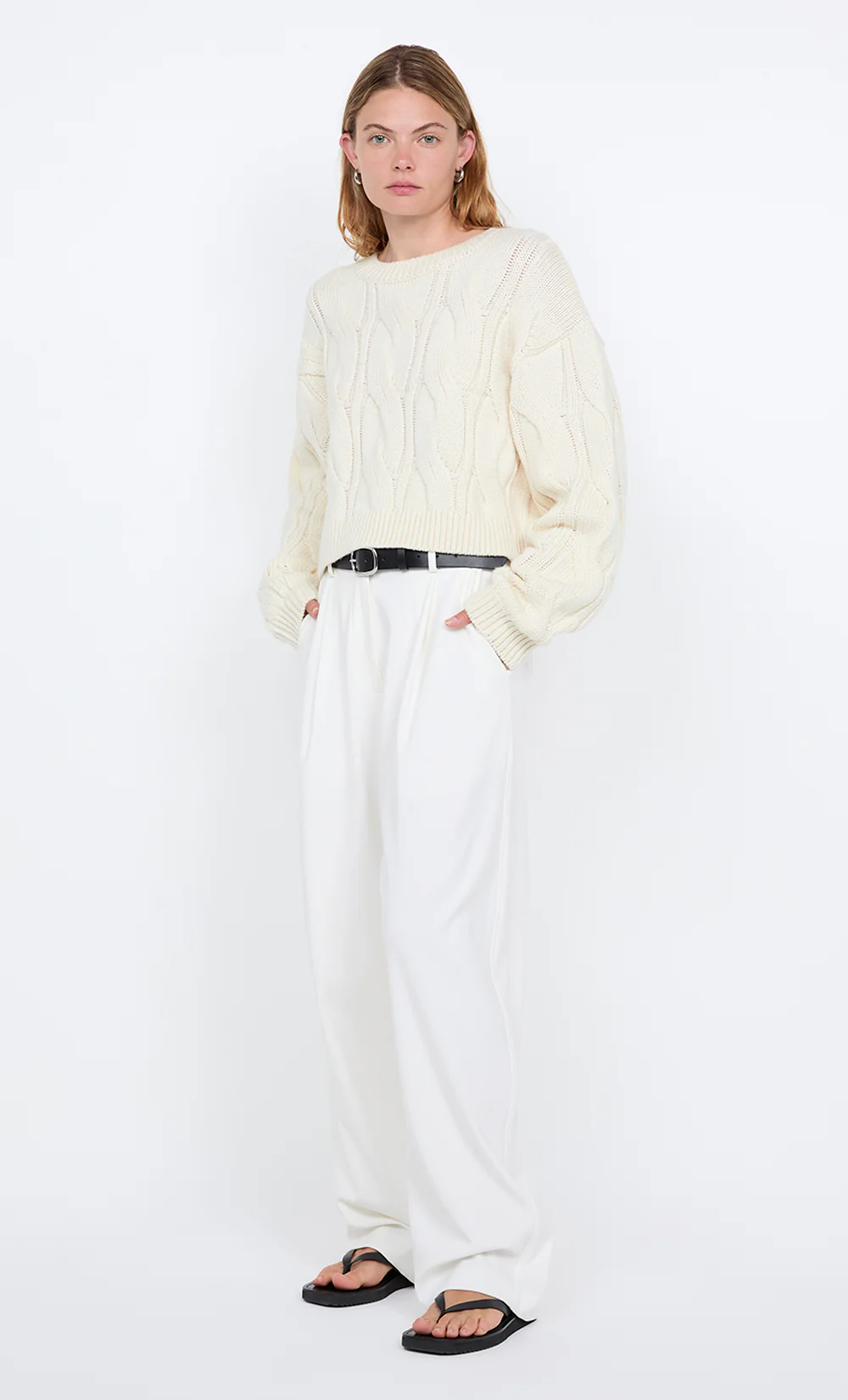 WHITNEY CABLE JUMPER - IVORY - Image 2