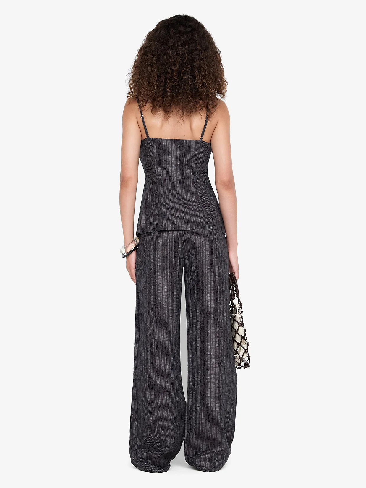 ZURI TOP - CHARCOAL STRIPE - Image 4